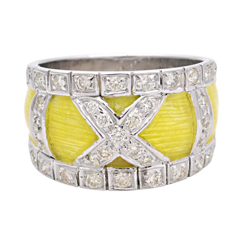 Ring-Diamond (Enamel) (190DS) | Singhvi Jewels