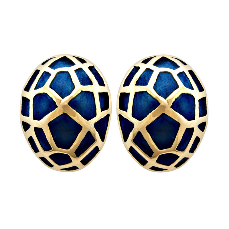 Earrings-Plain Gold (Enamel) | Singhvi Jewels