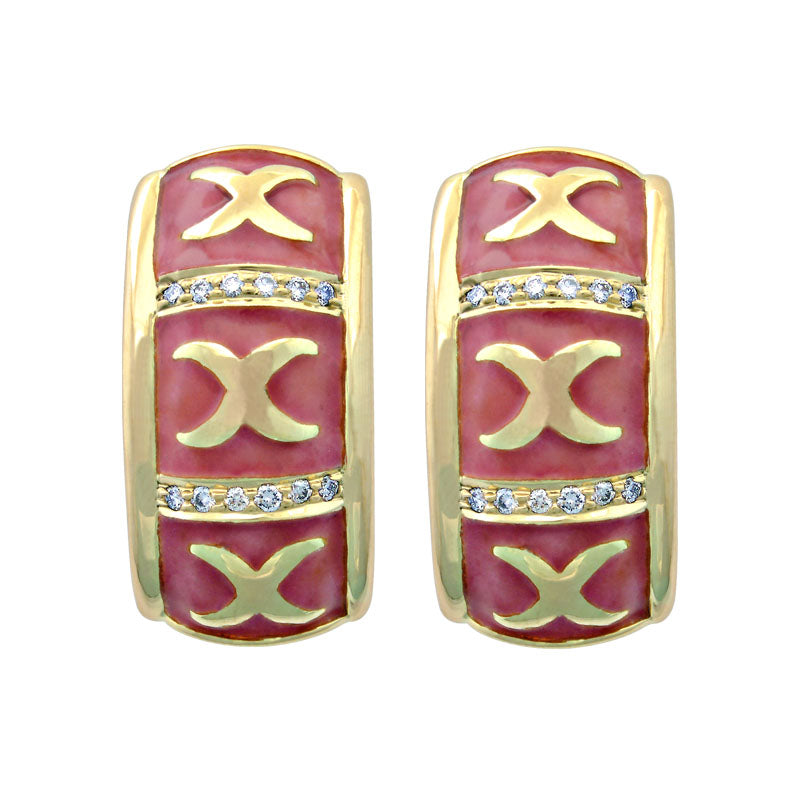 Earrings-Diamond (Enamel) | Singhvi Jewels