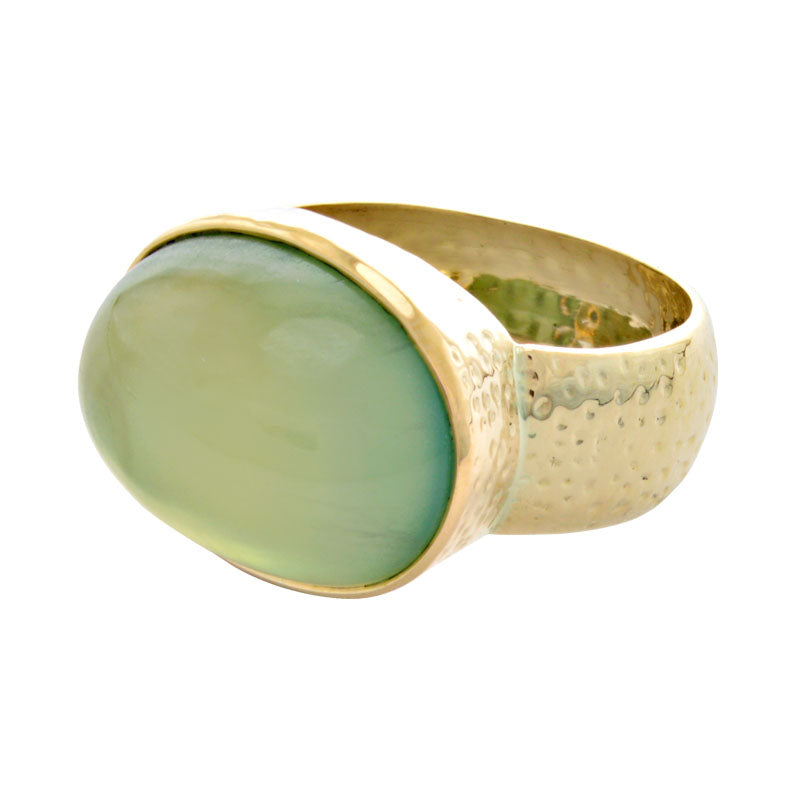 Ring-Prehnite | Singhvi Jewels