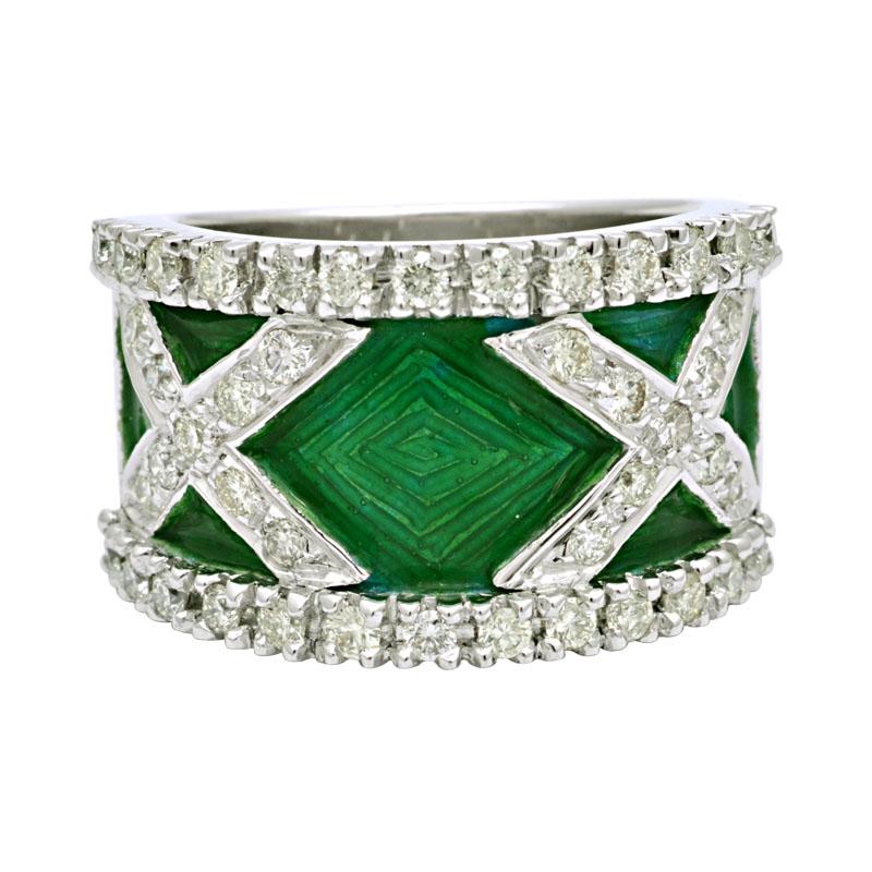 Ring - Diamond (Enamel) | Singhvi Jewels