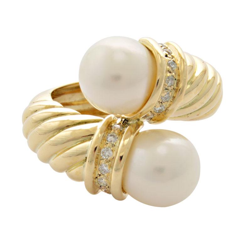 Ring-Pearl and Diamond (1925G) | Singhvi Jewels