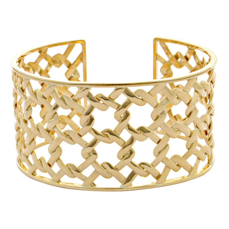 Cuff Bangle-Plain Gold | Singhvi Jewels
