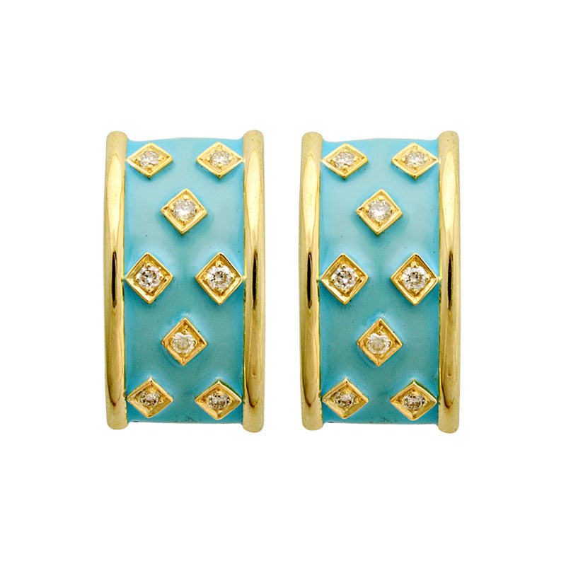 Earrings - Diamond (Enamel) | Singhvi Jewels