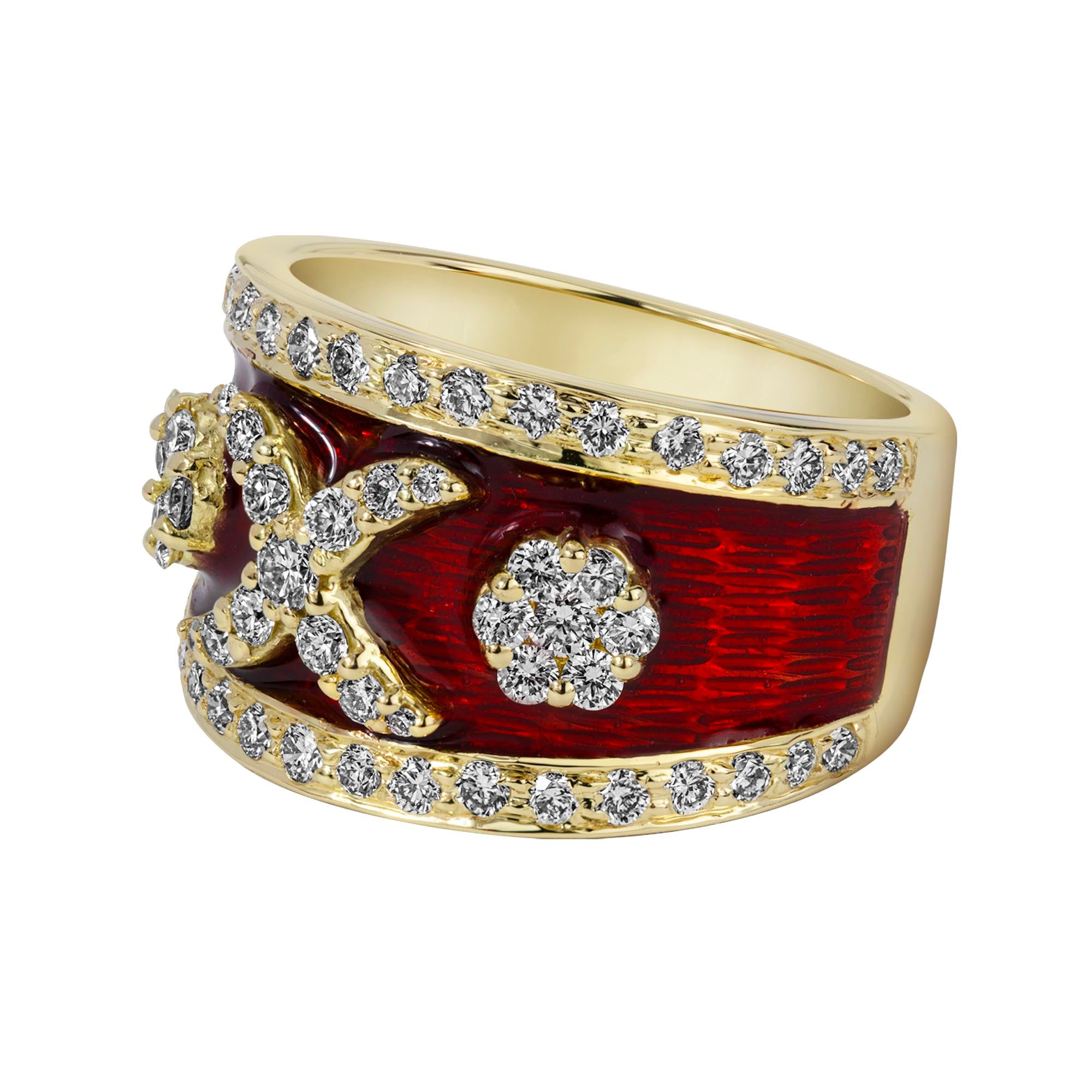 Ring - Diamond (enamel) (2358F) | Singhvi Jewels