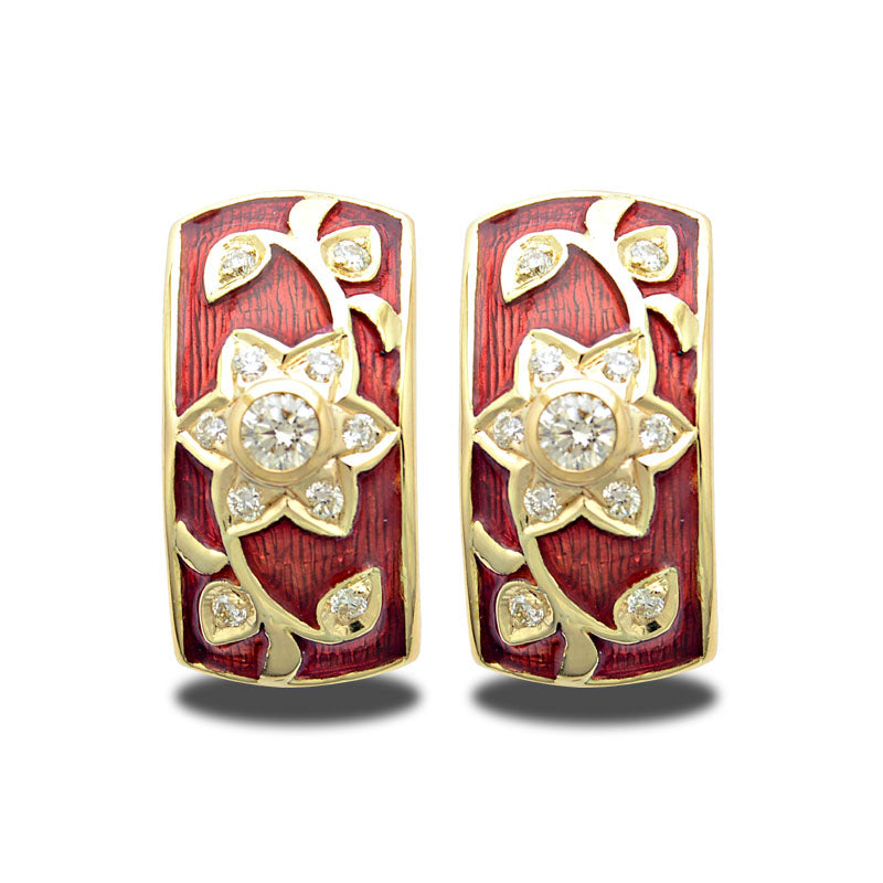 Earrings - Diamond (Enamel) | Singhvi Jewels
