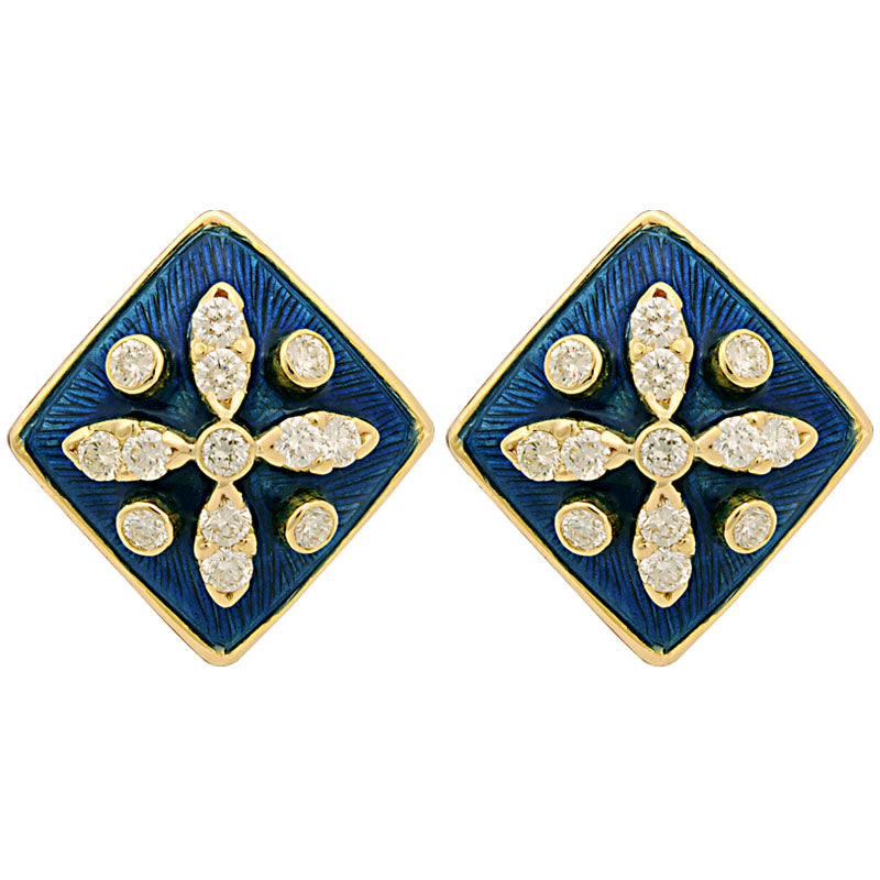 Earrings - Diamond (Enamel) | Singhvi Jewels