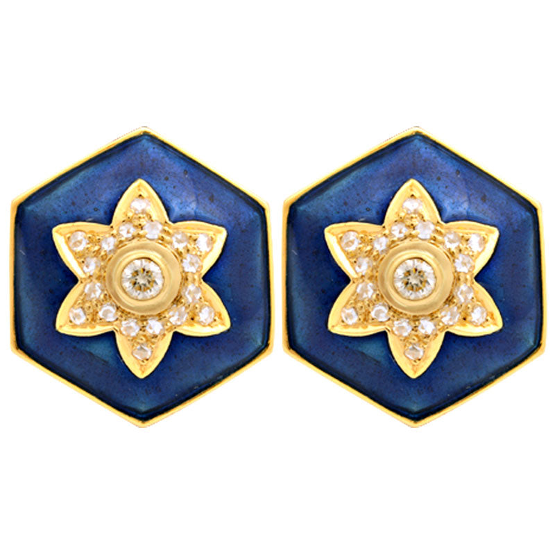 Earrings - Diamond (Enamel) | Singhvi Jewels