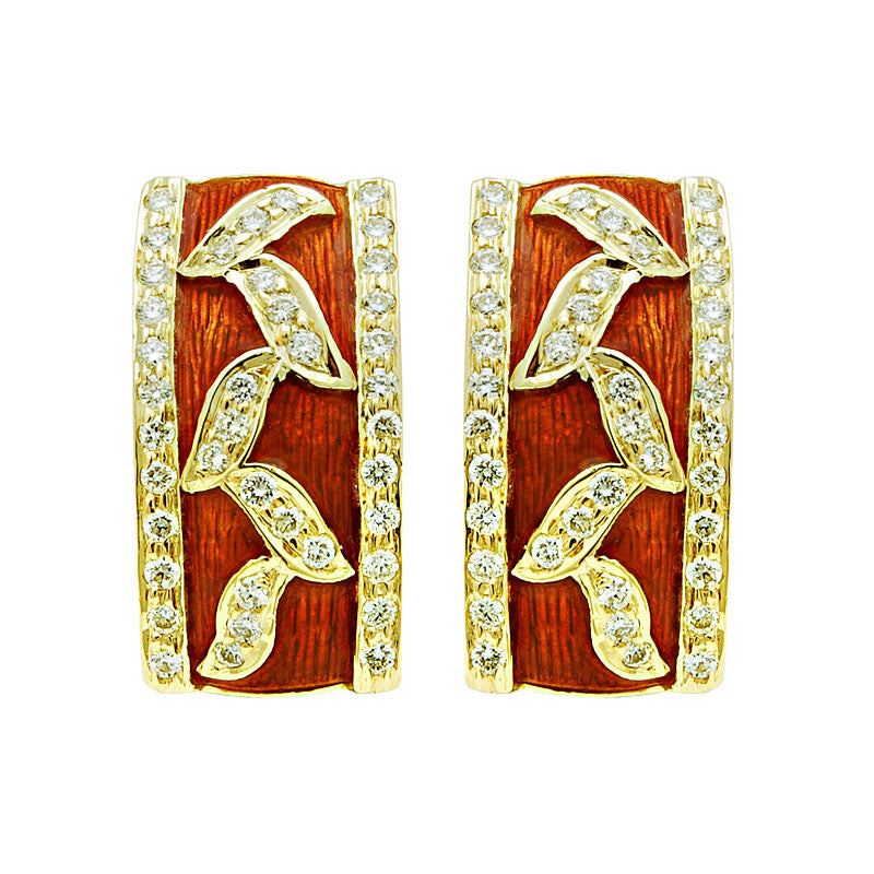 Earrings - Diamond (Enamel) | Singhvi Jewels