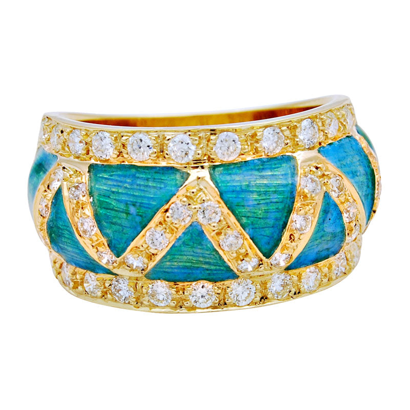 Ring - Diamond (Enamel) | Singhvi Jewels
