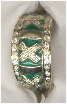 Repair - Ring - Diamond with Enamel - 2048O | Singhvi Jewels