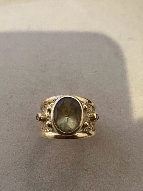 Repair - Ring - Lemon Quartz and Diamond (2048Q) | Singhvi Jewels