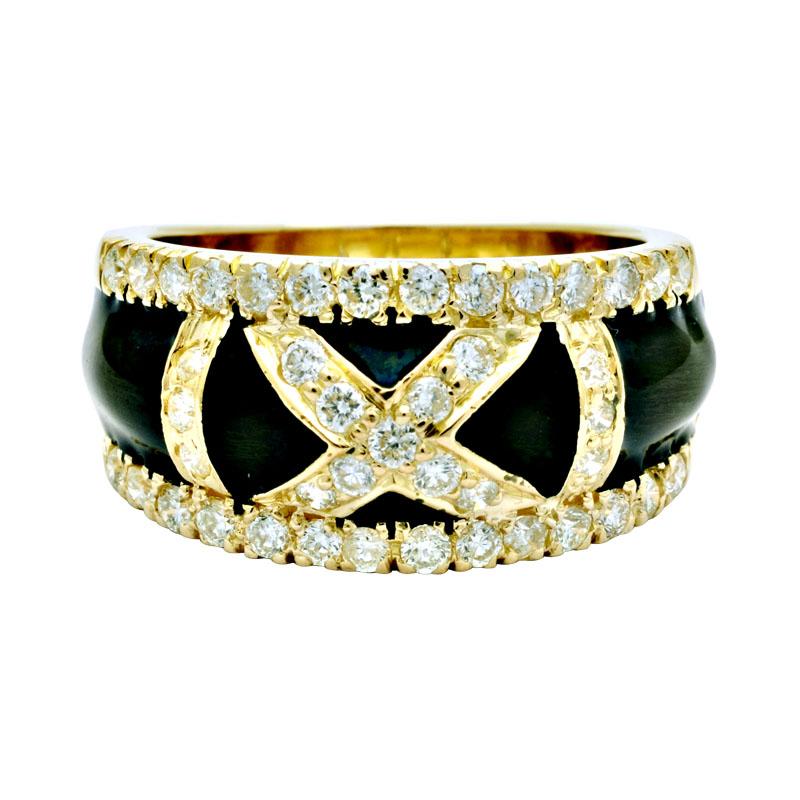 Ring -Diamond (Enamel) (2056M) | Singhvi Jewels