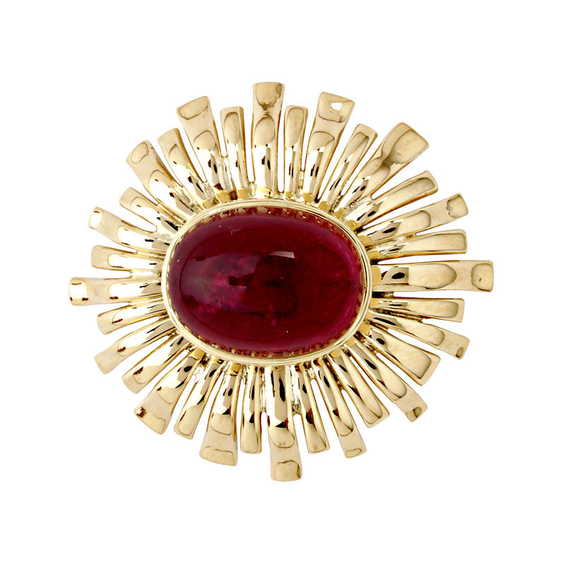 Brooch- Rubellite (1249C) | Singhvi Jewels