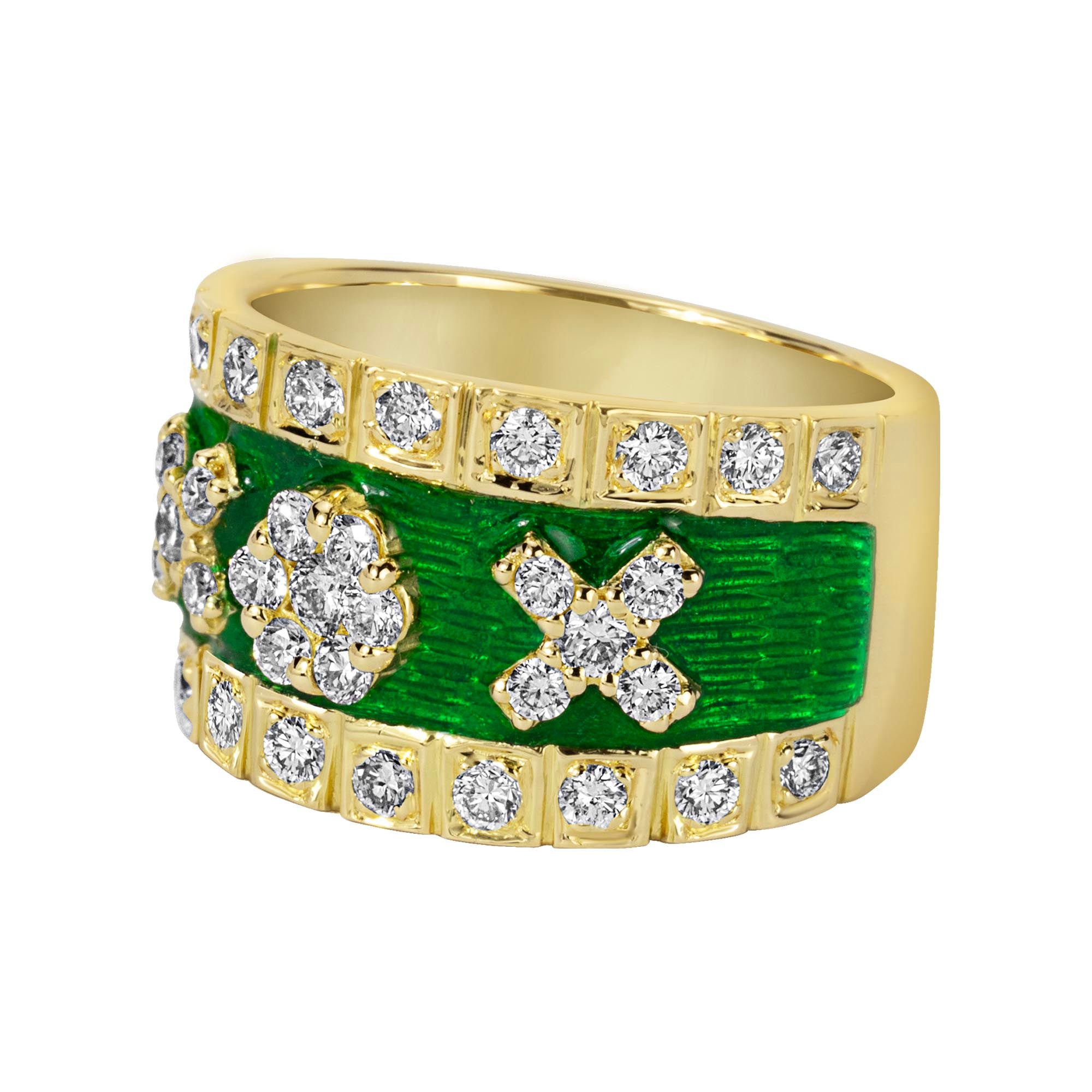 Ring - Diamond (enamel) (2359C) | Singhvi Jewels