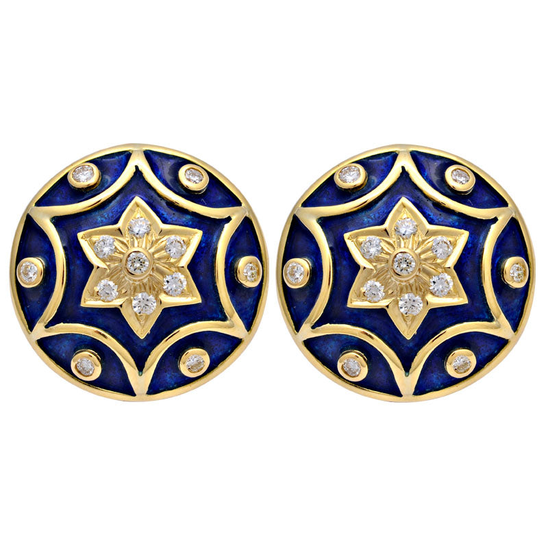Earrings - Diamond (Enamel) | Singhvi Jewels