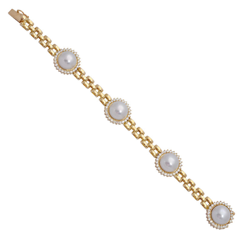 Bracelet - South Sea Pearl and Diamond | Singhvi Jewels