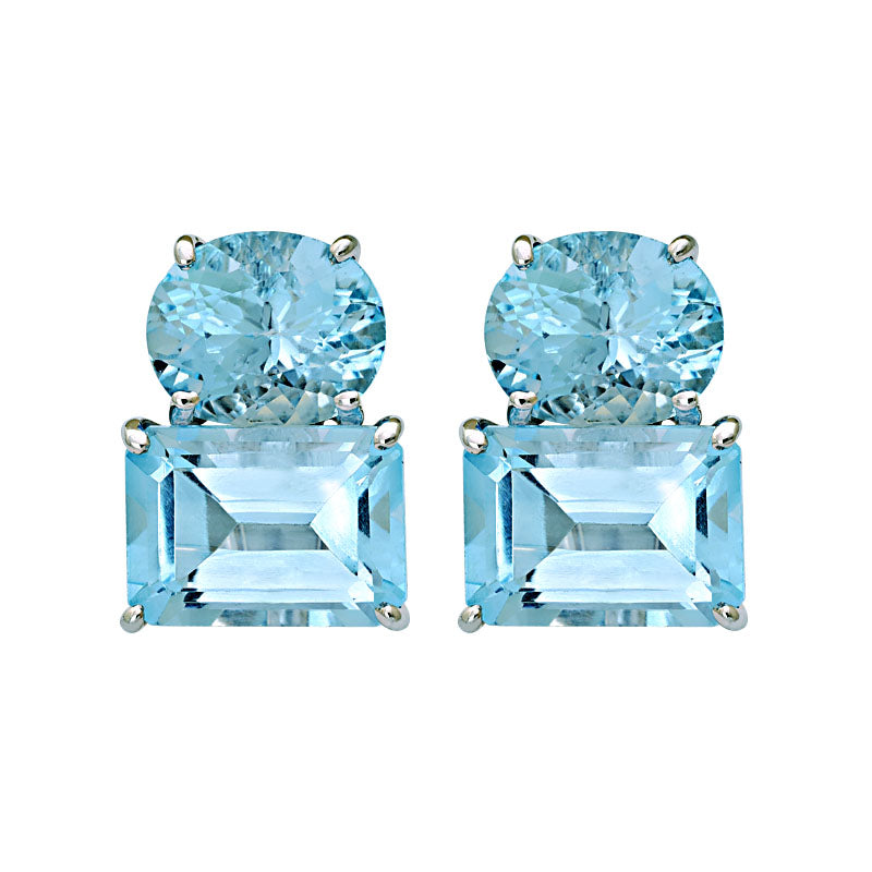 Earrings-Blue Topaz | Singhvi Jewels