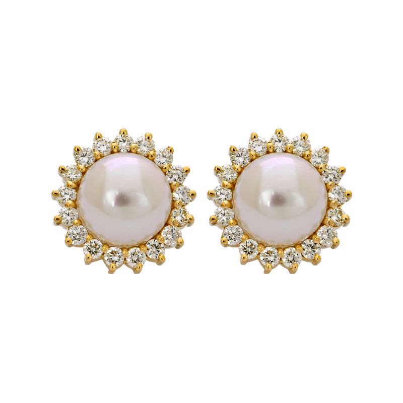Earrings - South Sea Pearl and Diamond | Singhvi Jewels