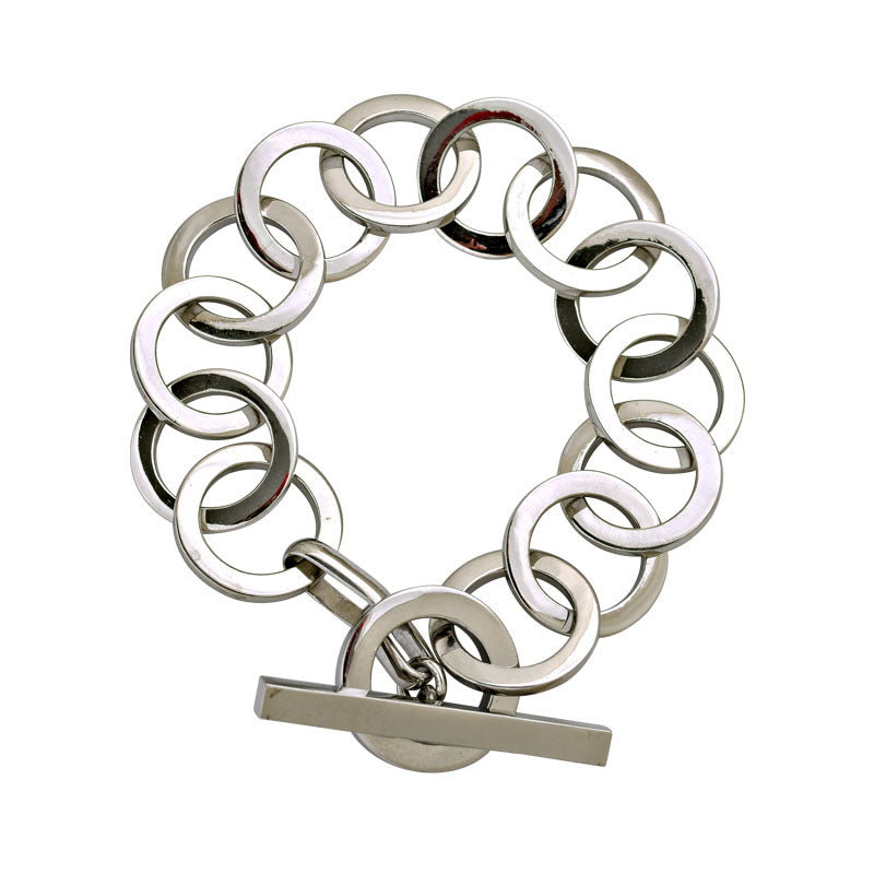 Toggle Bracelet - Sterling Silver | Singhvi Jewels