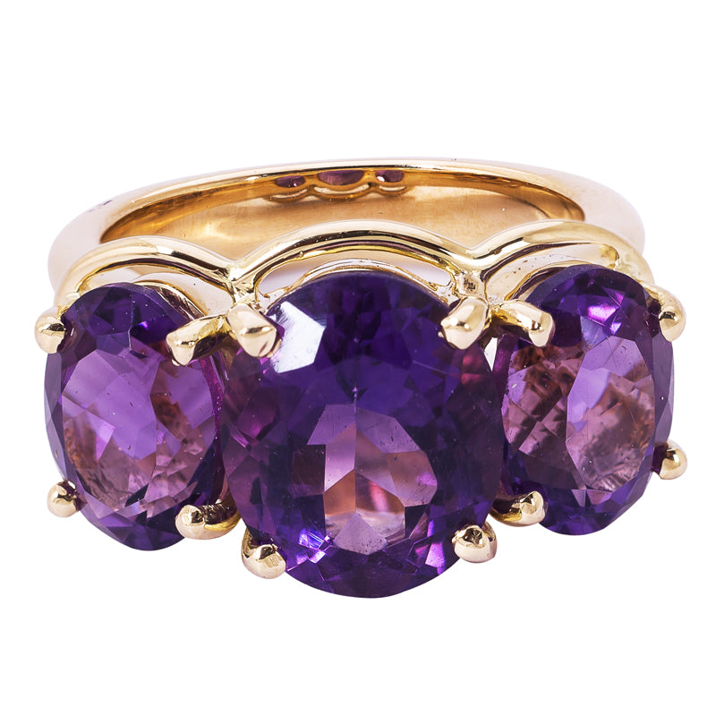 Repair - Ring - Amethyst in 18K Gold | Singhvi Jewels