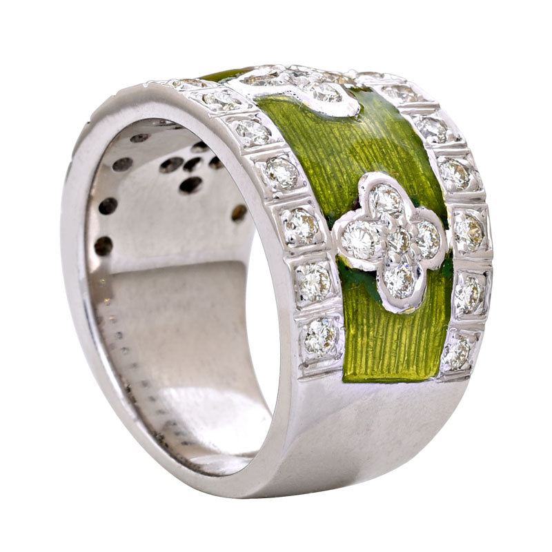 Ring-Diamond (Enamel) | Singhvi Jewels