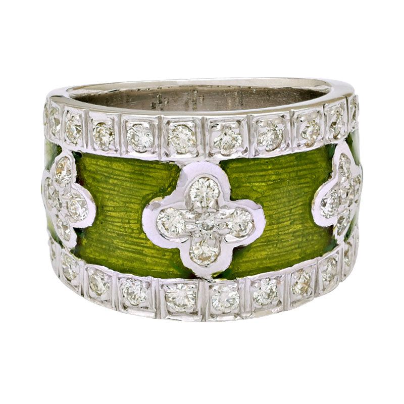 Ring-Diamond (Enamel) | Singhvi Jewels