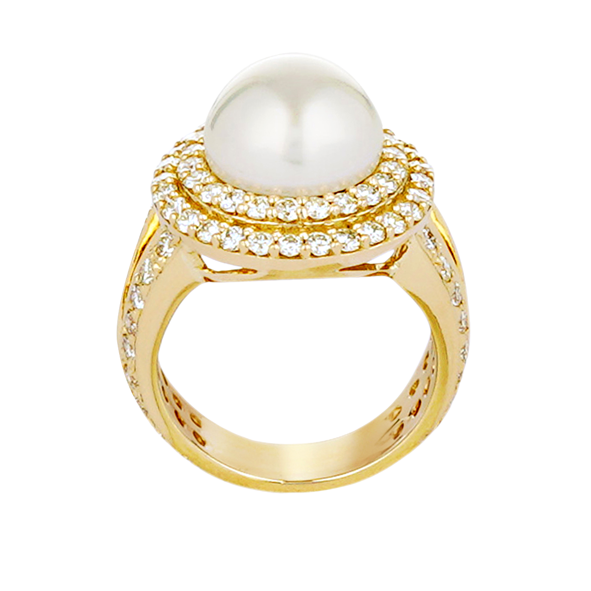 Ring - South Sea Pearl and Diamond | Singhvi Jewels