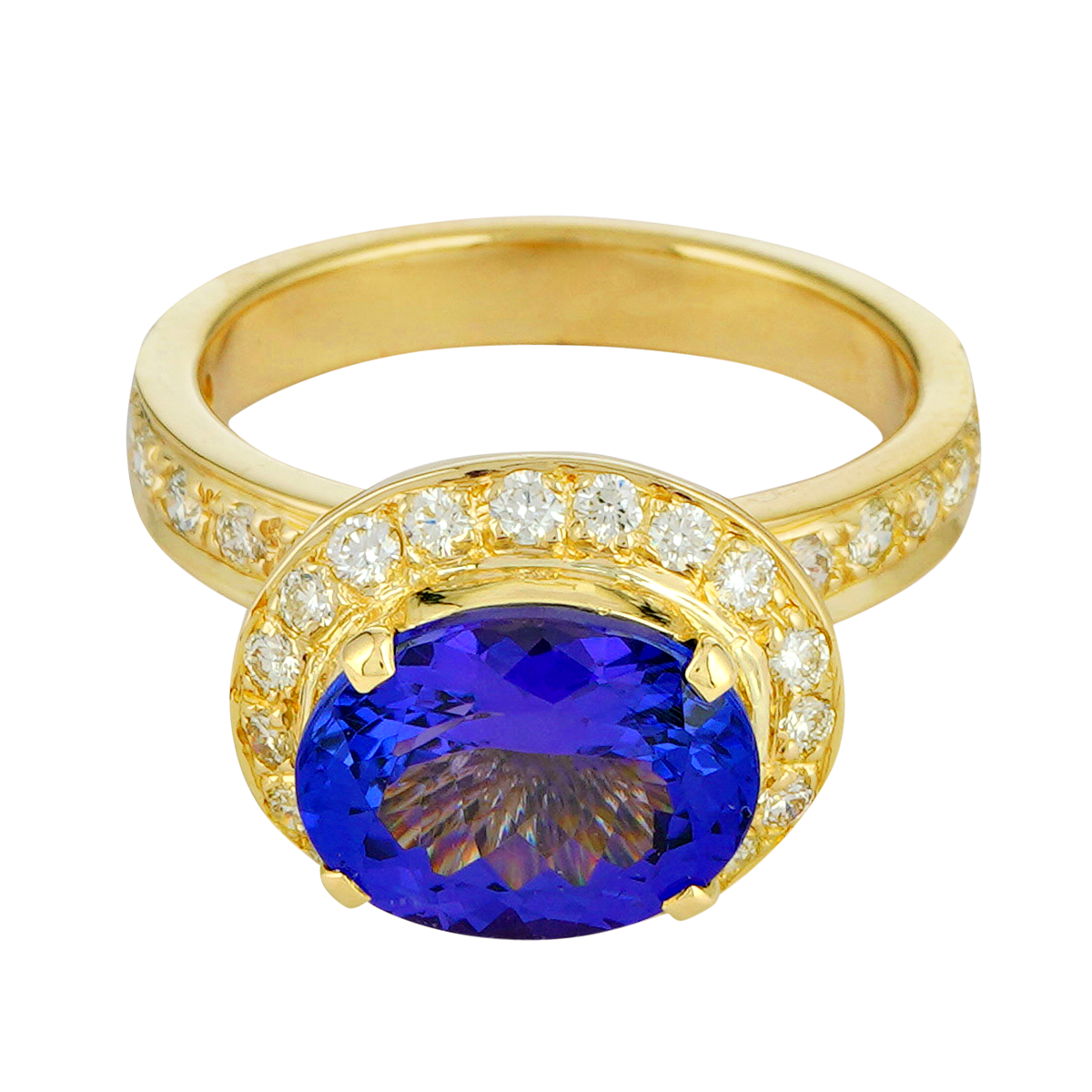 Ring - Tanzanite and Diamond | Singhvi Jewels