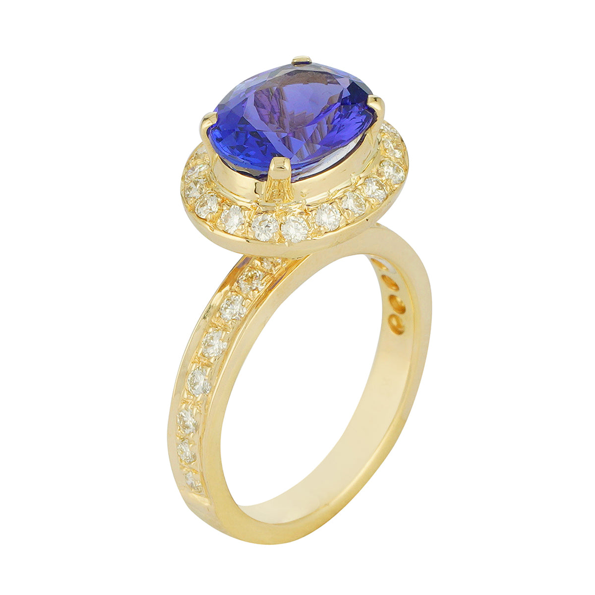 Ring - Tanzanite and Diamond (2222F) | Singhvi Jewels