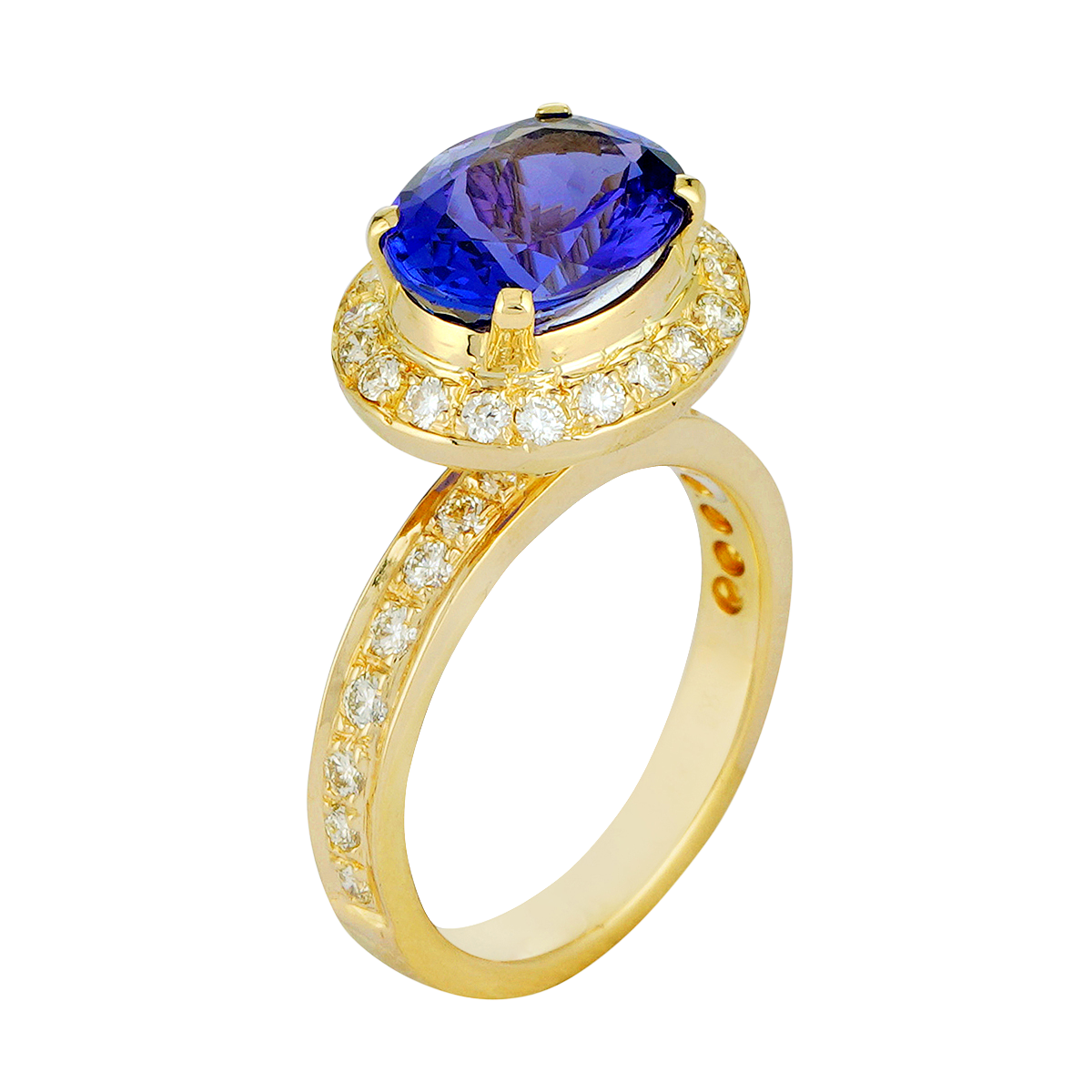 Ring - Tanzanite and Diamond | Singhvi Jewels