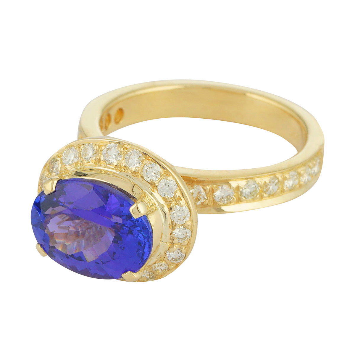Ring - Tanzanite and Diamond (2222F) | Singhvi Jewels