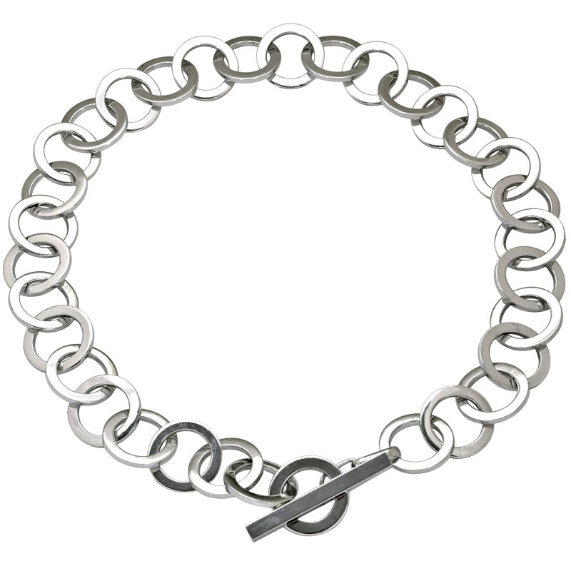 Toggle Necklace-Sterling Silver | Singhvi Jewels