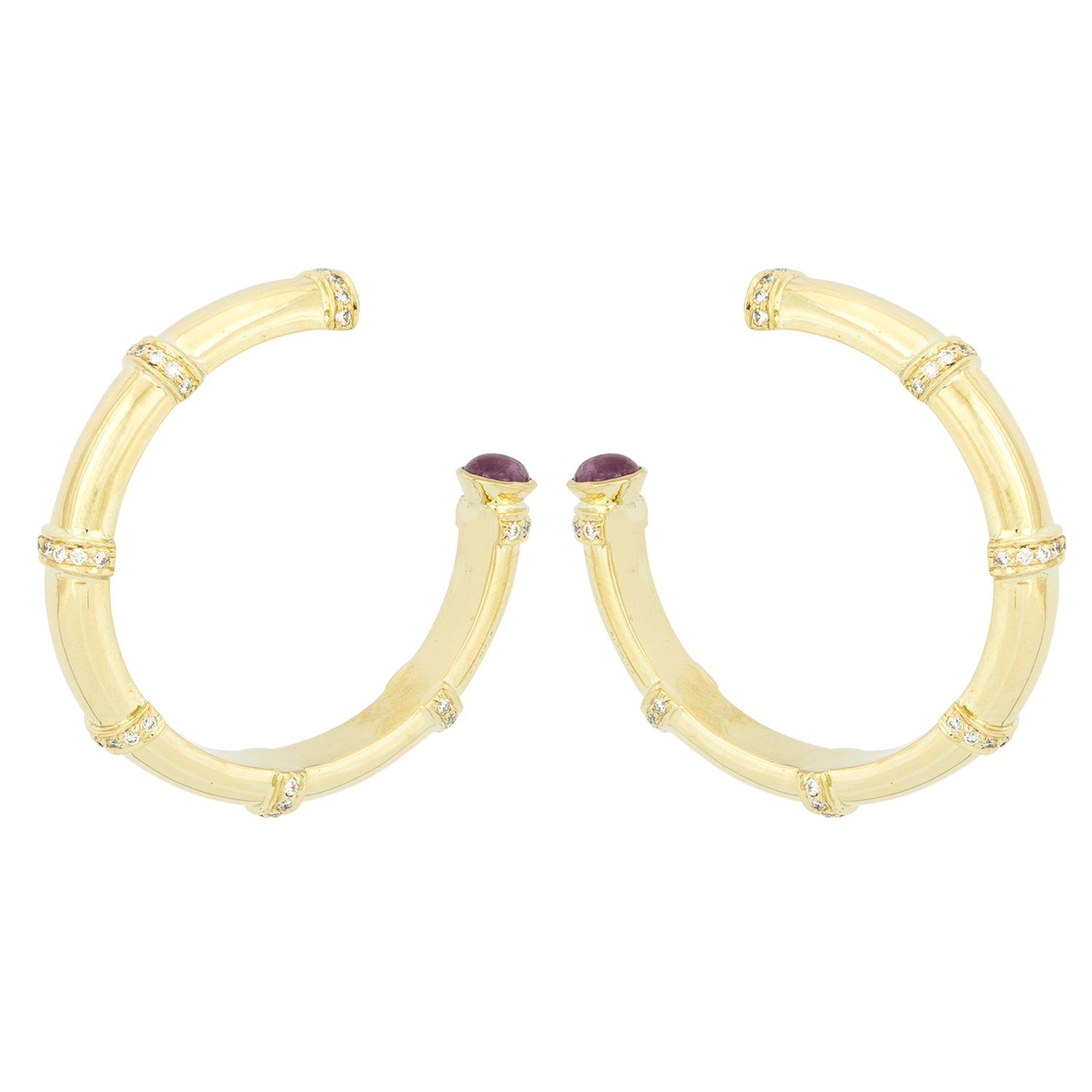 Earrings - Diamond and Ruby | Singhvi Jewels