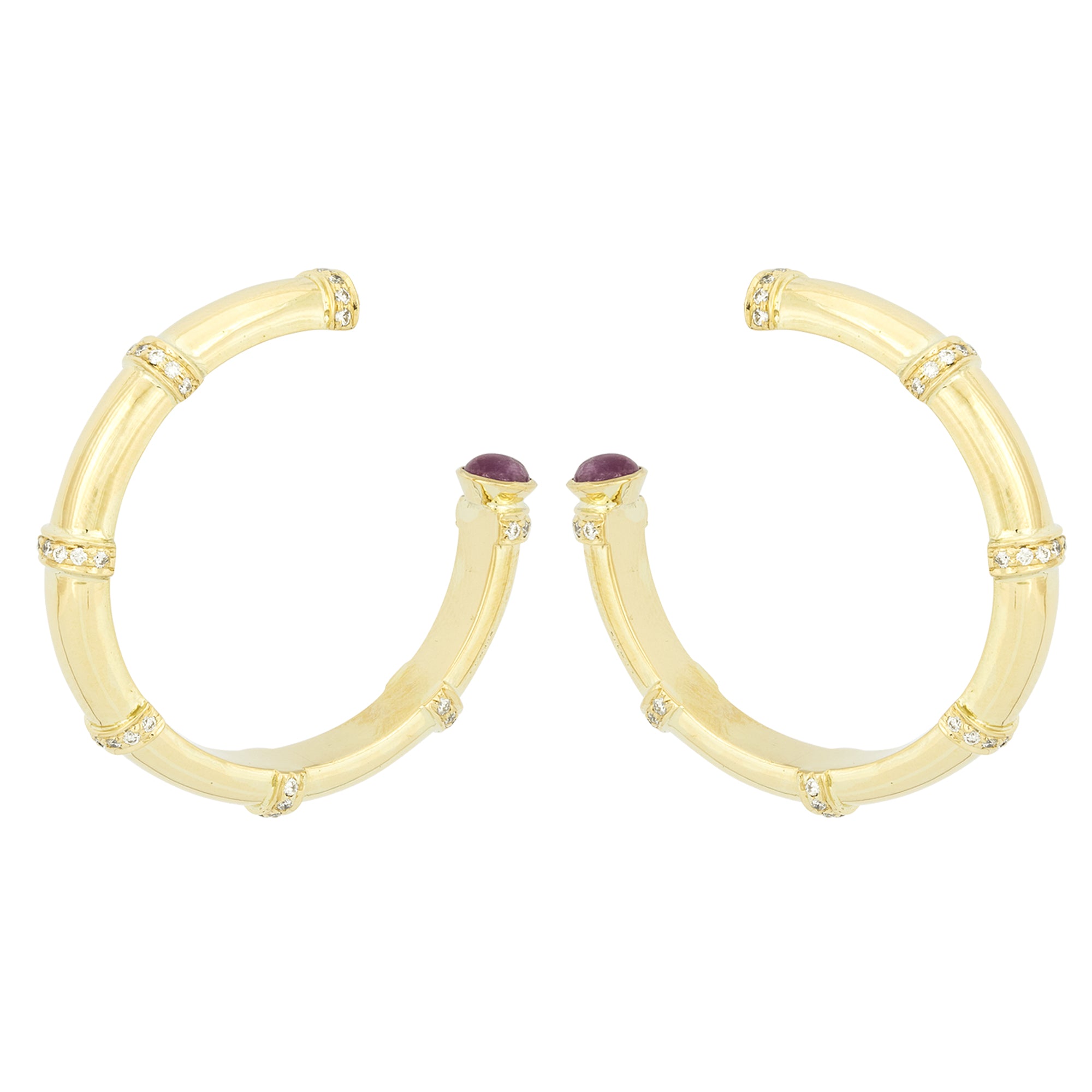 Earrings - Diamond and Ruby | Singhvi Jewels