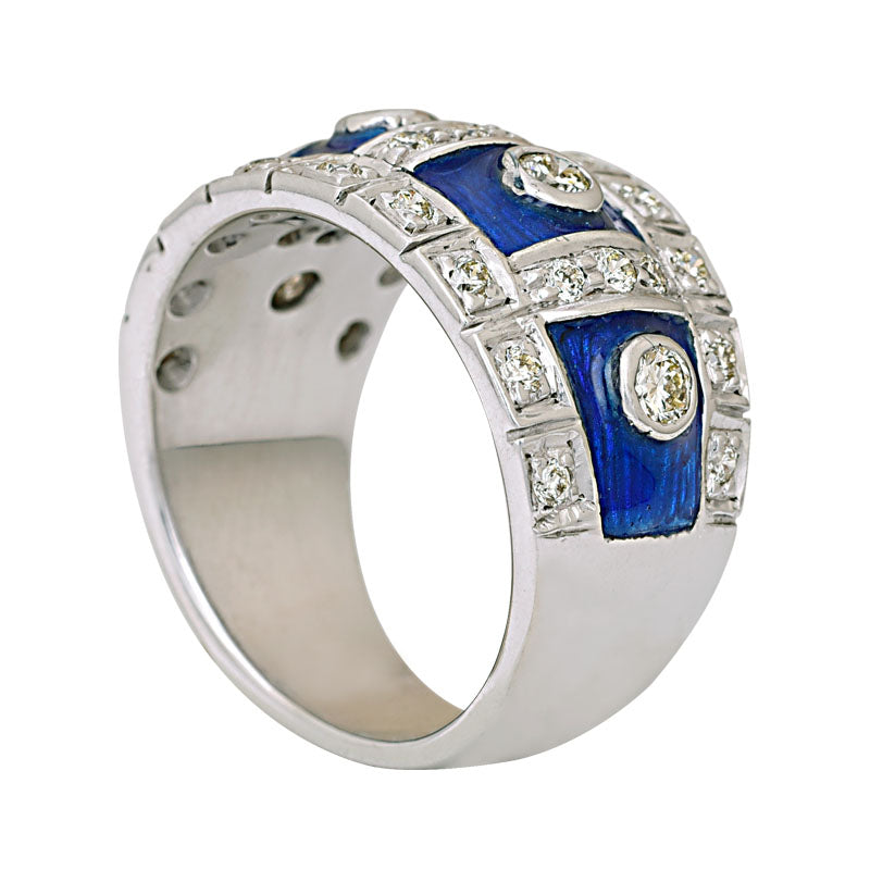 Ring- Diamond (Enamel) | Singhvi Jewels