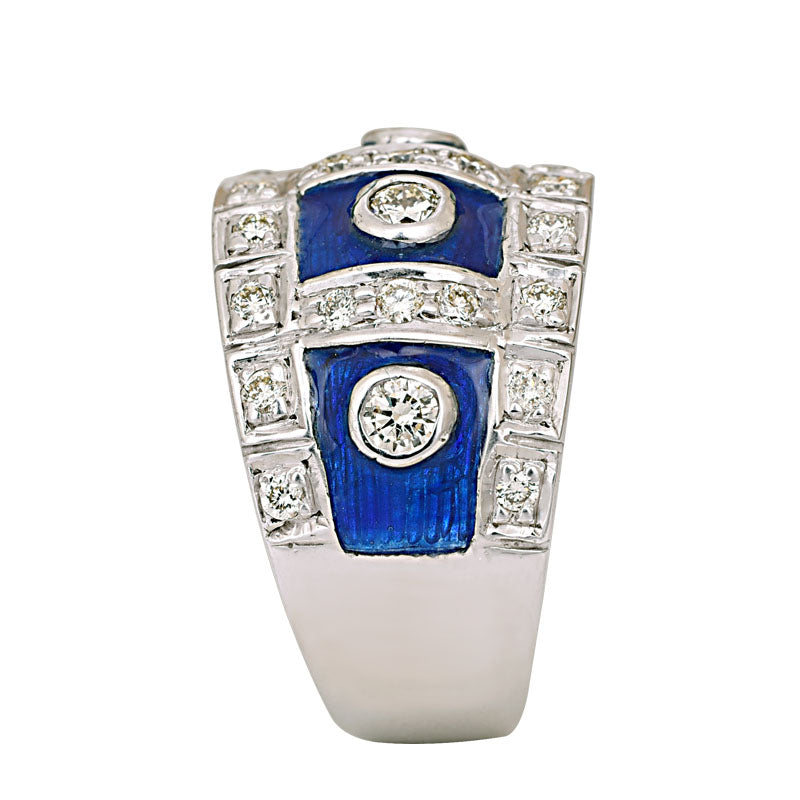 Ring- Diamond (Enamel) | Singhvi Jewels