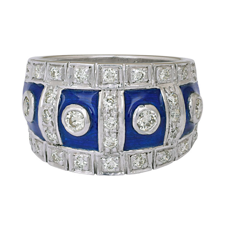 Ring- Diamond (Enamel) | Singhvi Jewels