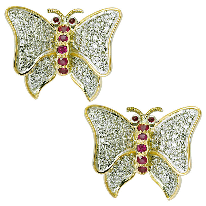 Earrings - Ruby and Diamond | Singhvi Jewels