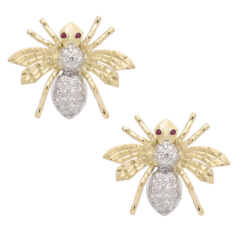 Earrings - Ruby and Diamond | Singhvi Jewels