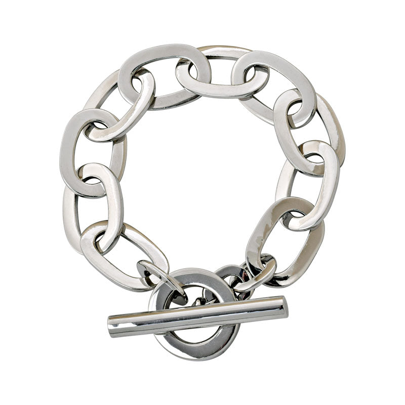 Toggle Bracelet- Sterling Silver | Singhvi Jewels