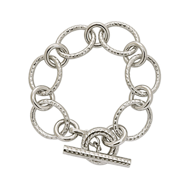 Toggle Bracelet- Sterling Silver | Singhvi Jewels