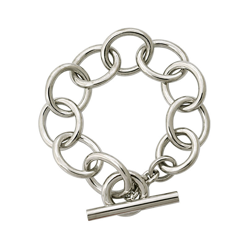 Toggle Bracelet- Sterling Silver | Singhvi Jewels