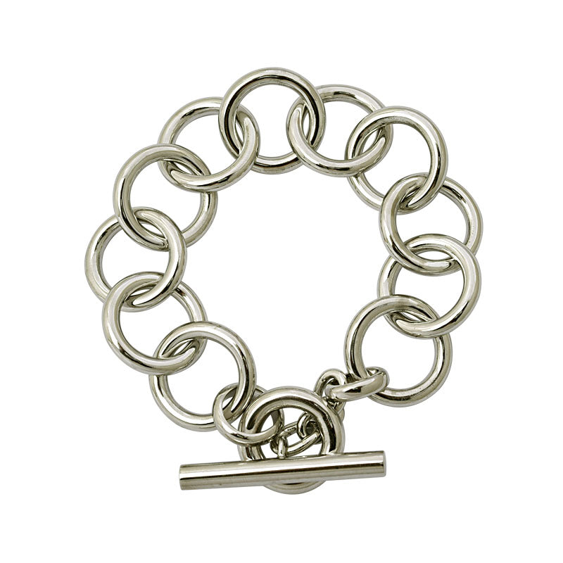 Toggle Bracelet- Sterling Silver | Singhvi Jewels