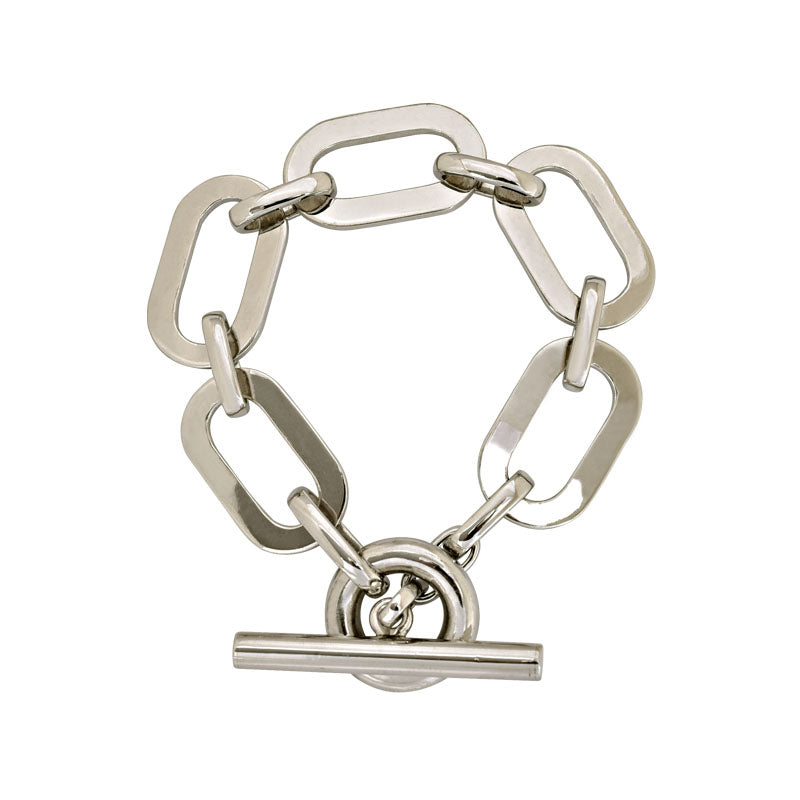 Toggle Bracelet- Sterling Silver | Singhvi Jewels