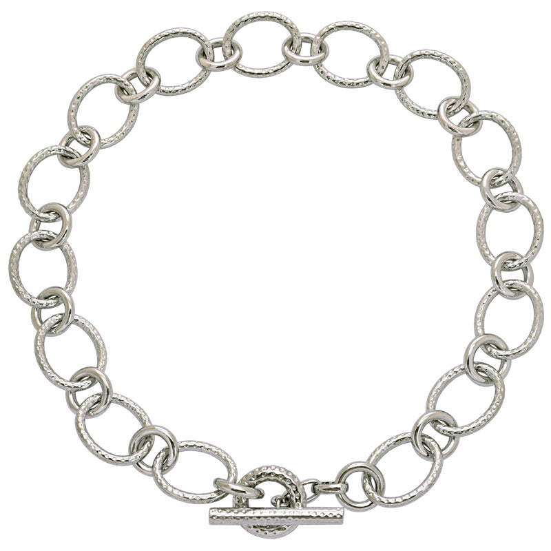 Toggle Necklace- Sterling Silver | Singhvi Jewels
