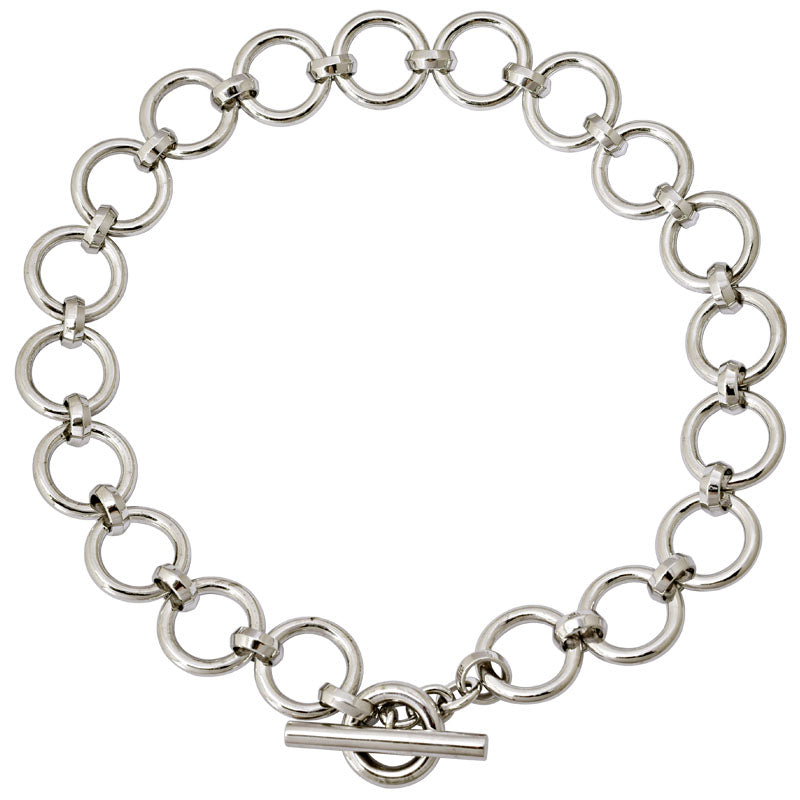 Toggle Necklace- Sterling Silver | Singhvi Jewels