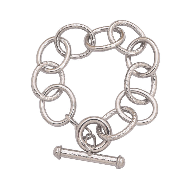 Toggle Bracelet- Sterling Silver | Singhvi Jewels