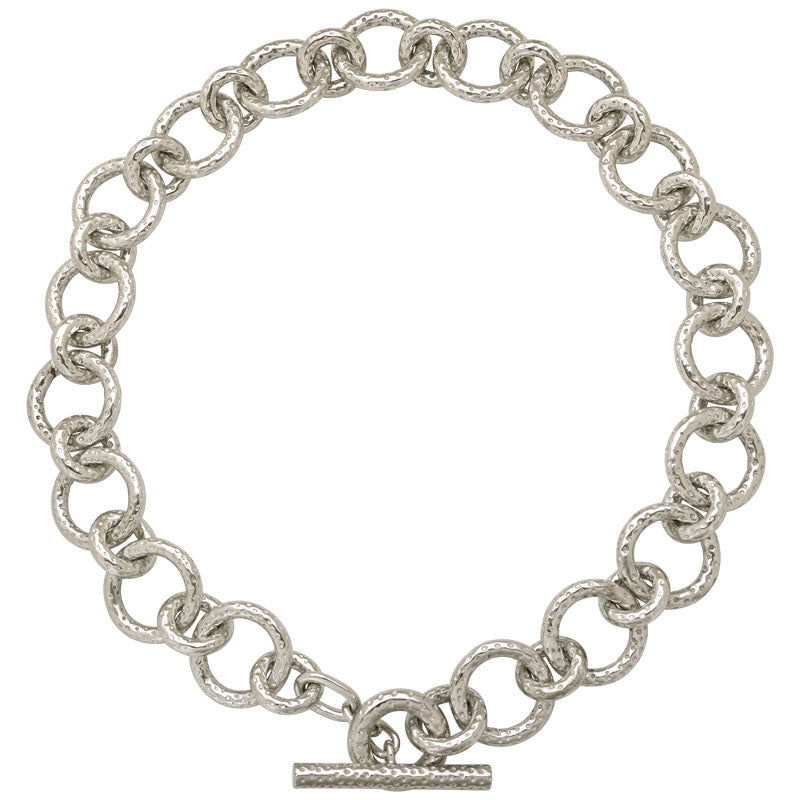 Toggle Necklace- Sterling Silver | Singhvi Jewels
