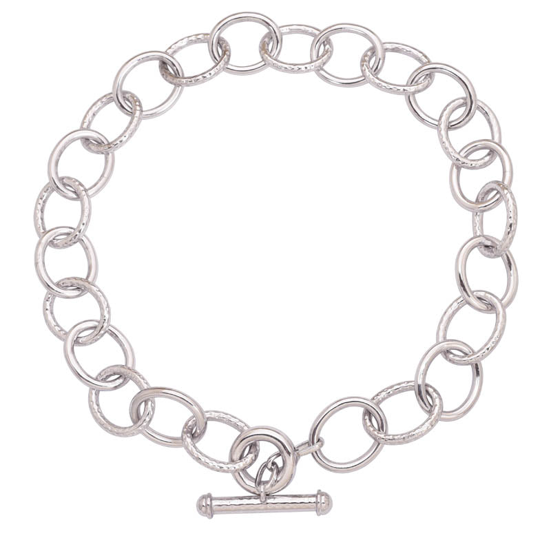 Toggle Necklace- Sterling Silver | Singhvi Jewels